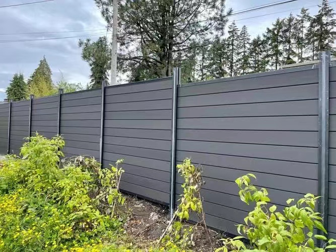 漳州塑木圍欄、庭院鋁合金木塑柵欄